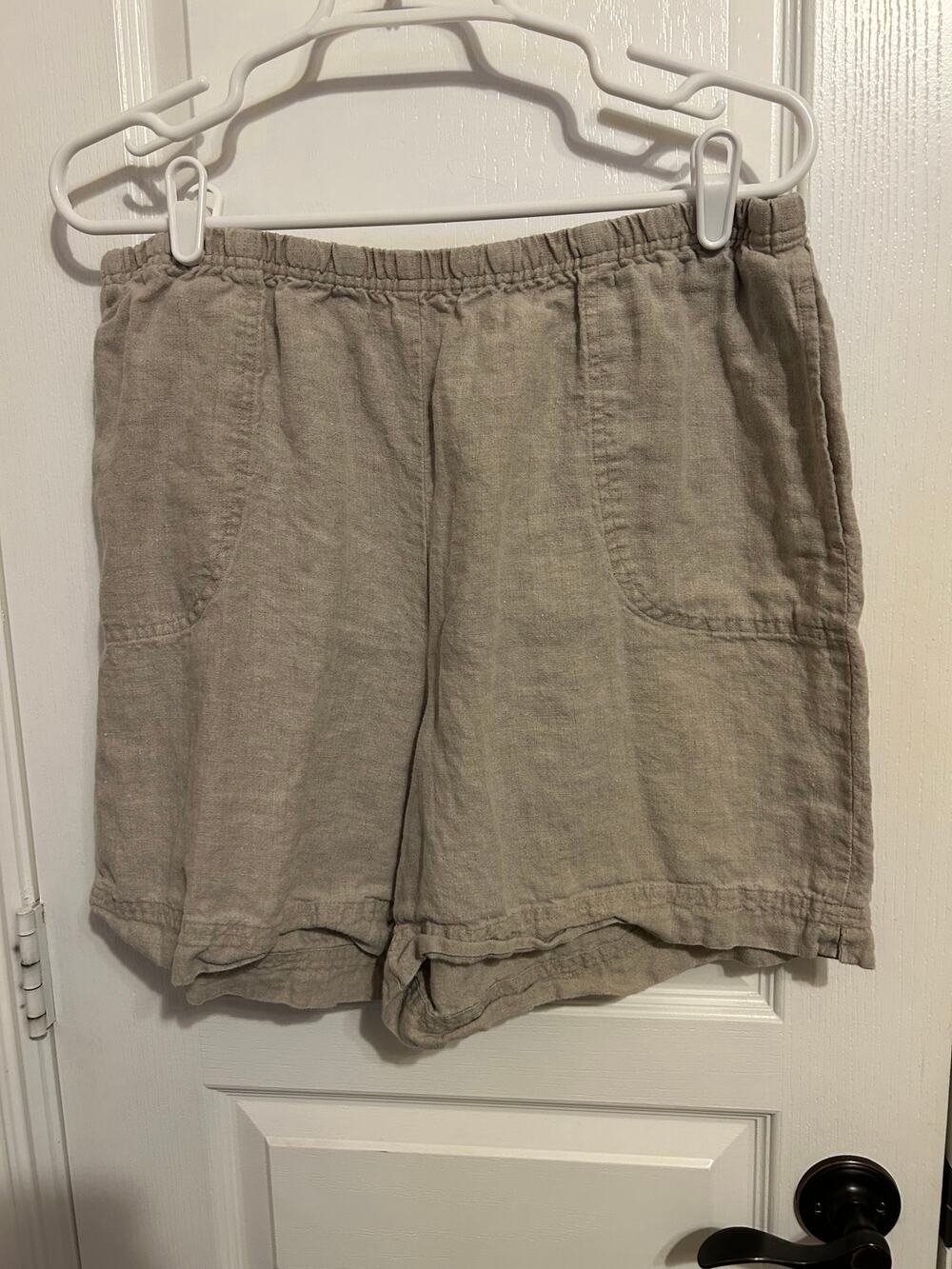 J. Jill Easy Linen-Blend Shorts Large